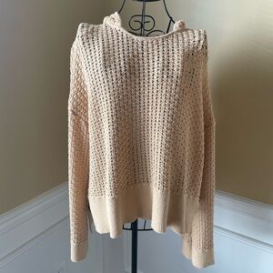 Sofia by Sofia Vergara Tan Cowl Neck Sweater